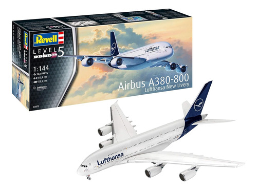 Maqueta Revell Avión Airbus A380-800 Lufthansa  New Livery  