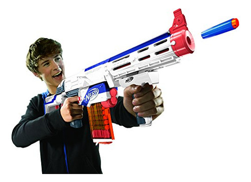 Nerf N-strike Elite Retaliator Dart Blaster, Stock, Grip, Ba