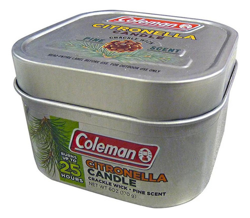 Vela De Citronella Coleman Perfumada De Pino 6oz