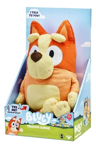Bluey - Peluche De Bingo Parlante De 12 - Interactivo - Cant