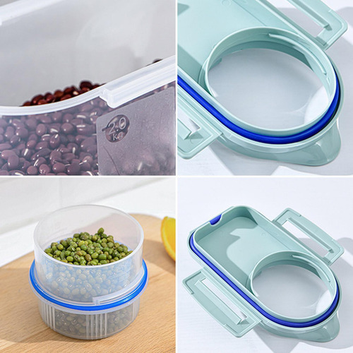 Caja De Almacenamiento De Arroz Dispensador De Cereales Gran