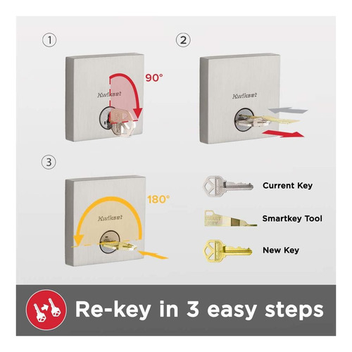 Juego De Manija Y Cerrojo Para Puerta Delantera Kwikset De A Bronce Veneciano.