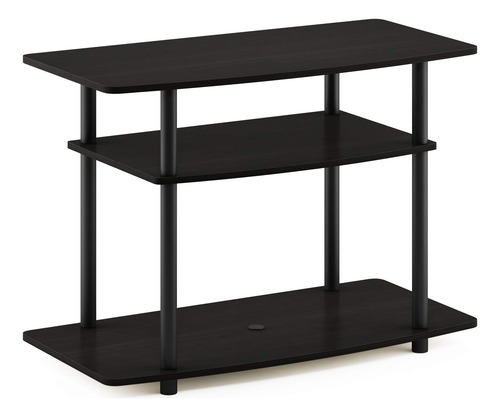Mesa Para Tv De 3 Niveles Madera Espresso / Negro