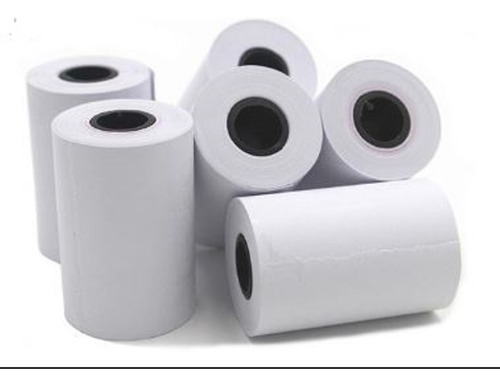 50 Rollos Papel Térmico 58mm 55g 20 Mts