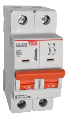 Interruptor Automático 2 X 50a Curva C 6ka Ls Certificado
