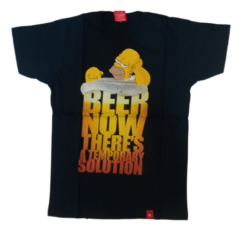 Remera Homero Simpson Cerveza Algodon Premium 