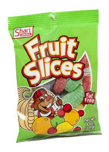 Dulce De Gomita, Shari Candies Rebanadas De Frutas 8 Onzas (