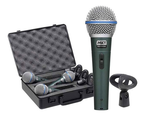 Imagem 1 de 1 de Microfones MXT BT-58A KIT dinâmico
