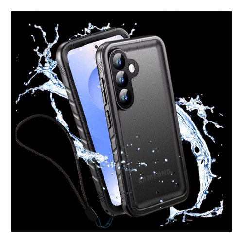 Capinha S25 Ultra Prova D'água Quedas Impacto Case Galaxy Preto