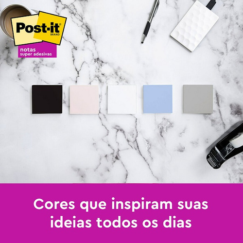 Post-it Serenidade 76 mm x 76 mm 5 bloques