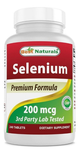 Selenio Selenium 200 Mcg 240 Capsulas Anticancerigeno Eg S38 Sabor Nd