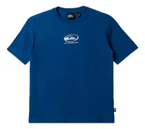 Comprar Remera Quiksilver Lifestyle Hombre Chrome Azul Ras