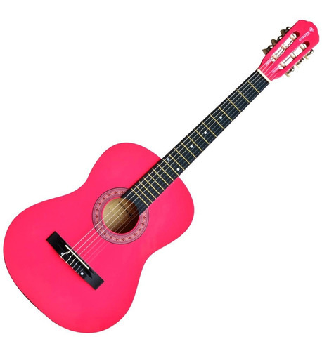 Violão Acústico Clássico 6 Cordas Pink Aubvo616b Auburn Cor Rosa