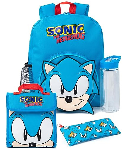 Sonic Los Chicos Hedgehog Mochila Set  Durable Diseño 19m9r