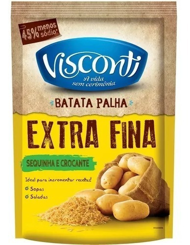 Imagem 1 de 1 de Batata Palha Extra Fina Visconti 140g