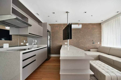 Imagem 9 de 27 de Apartamento Mobiliado 62 Metros, 1 Dormitório, 2 Vagas, Para Locação, R$ 6.700,00 Na R. Elvira Ferraz, 250 Vila Olímpia, São Paulo, Sp - Sp - Ap5579_sales