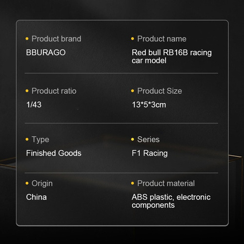 Bburago Redbull F1 Rb16b #11 Checo Pérez Fórmula 1:43 2021