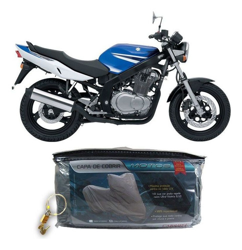 Capa Com Cadeado Para Cobrir Suzuki Gs 500 M(205)