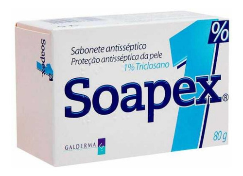 Sabonete Antisséptico Soapex Com De 1% Triclosano 80g