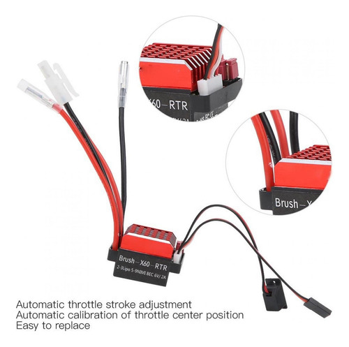 Controlador Electrónico De Velocidad Rc Brushed Motor 550 36