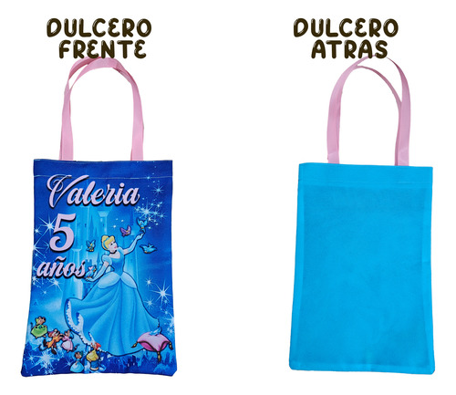 60 Dulceros Cenicienta Princesas Personalizados Fiesta Bolo