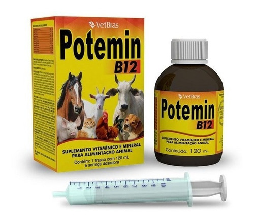 Potemin B12 - Suplemento Vitaminico E Mineral 120ml Kit C/ 4