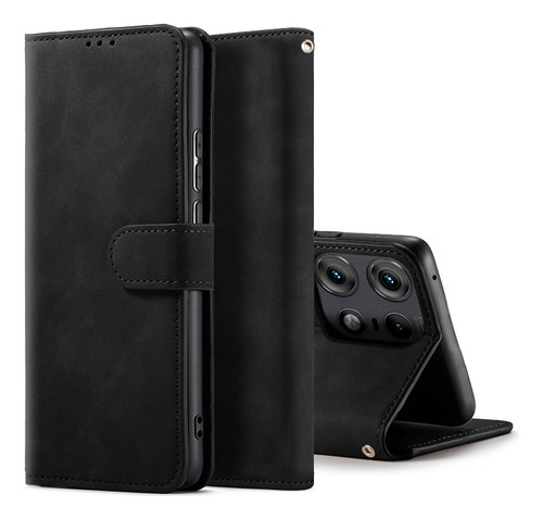 For Motorola Edge 50 Pro 5g Wallet Magnetic Clasp Card Case