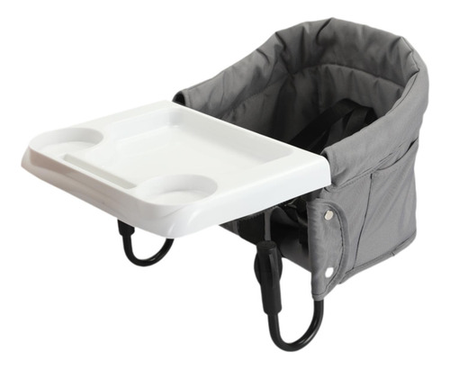 Suporte Flexível Para Cadeira Alta Em Mesa De Jantar Cinza