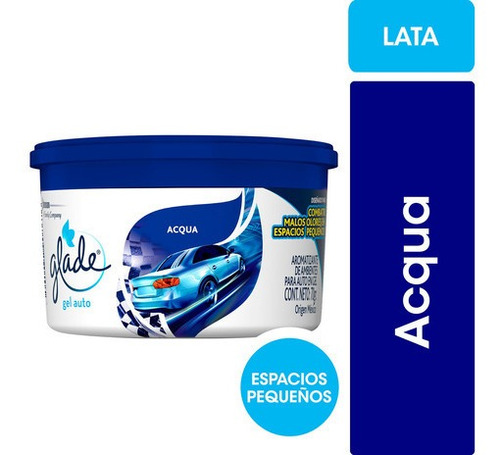 Imagen 2 de 3 de Aromatizante En Gel Mini Glade Acqua X 70gr