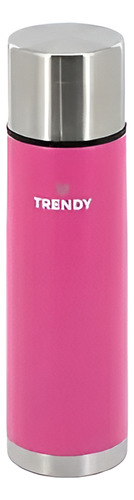 Termo Trendy Cap. 500ml Color Fucsia, Doble Acero Inox. Fucsia