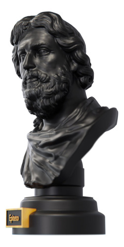 Estátua Busto Epiteto Filósofo Grego - Estoicismo Cor Cor aurum noctis