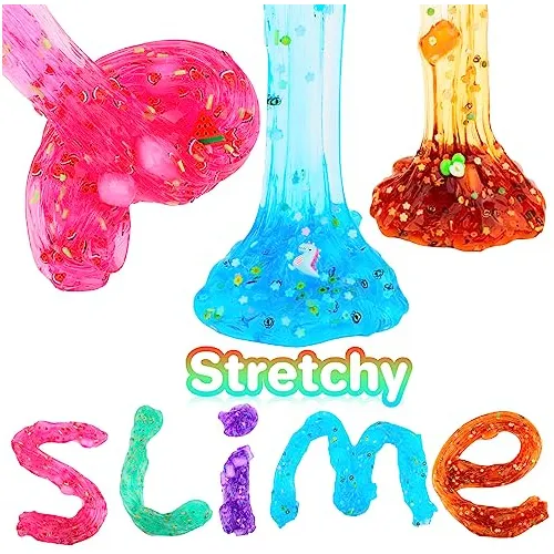 Clear Slime Kit 10 Pack Crystal Clear Slime Set Non Sti...