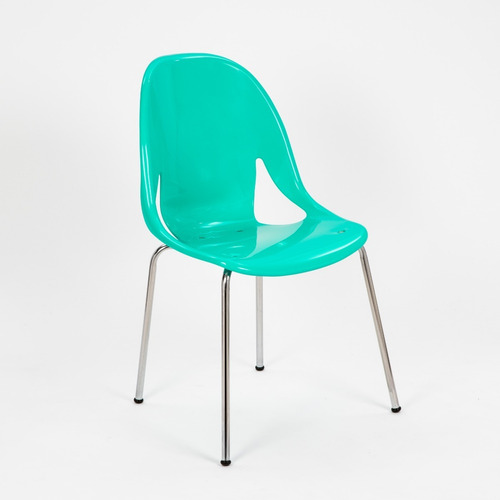 Imagen 3 de 4 de Silla De Comedor Nina Cromada | Contado