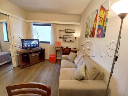 Imagem 2 de 15 de Flat Para Locação No Le Premier 28m² 1 Dormitório E 1 Vaga De Garagem. - Sf35989