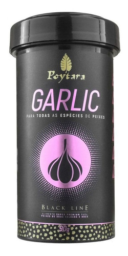 Poytara Ração De Peixes Garlic Black Line 90g