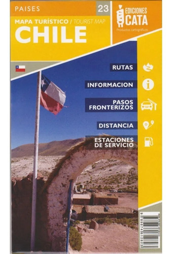 Imagem 1 de 2 de Mapa Rodoviário E Turístico Impresso Chile