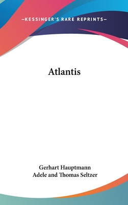 Libro Atlantis - Hauptmann, Gerhart