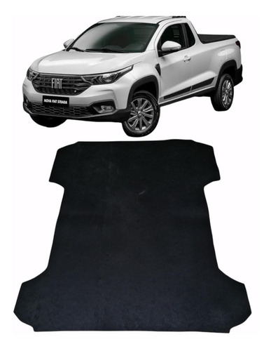 Imagem 1 de 7 de Protetor Caçamba Para Fiat Strada Cs 2021 2022 Em Borracha