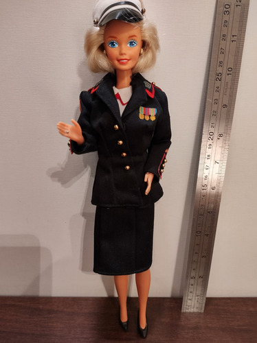 Boneca Barbie Marine Corps - Mattel - 1991 (Usado)