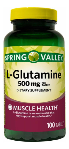 Suplemento L- Glutamine Glutamina 100 Tabletas