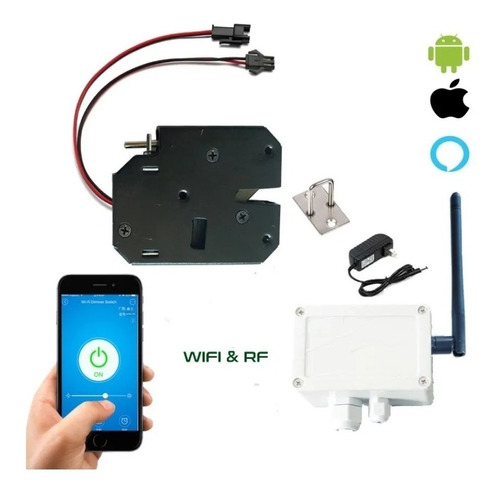 Chapa Cerradura Eléctrica Sensor Wifi Alta Seguridad Lockers