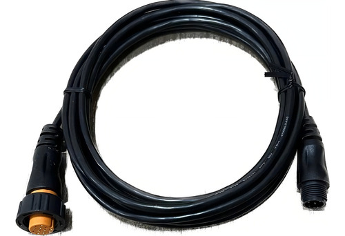 Adaptador Para Transducer Garmin 4pinos Para 12pinos 3,35mts Cor Preto