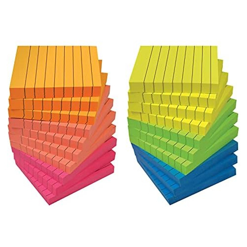 Lined Sticky Notes 3 X 3, 20 Pack Box, 2,000 Sheets (10...