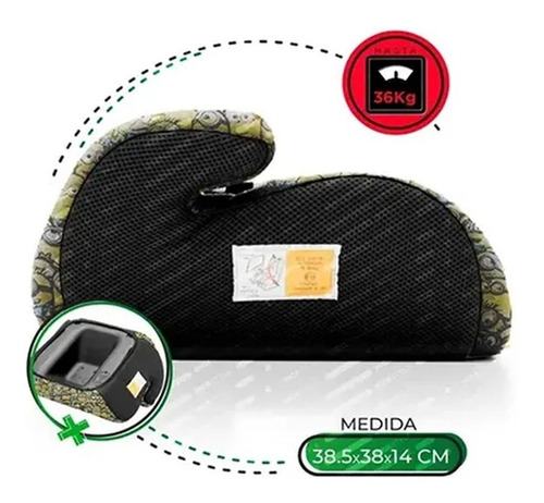 Imagen 3 de 9 de Funda Protectora Para Booster Asiento Niños 38.5x38x14cm