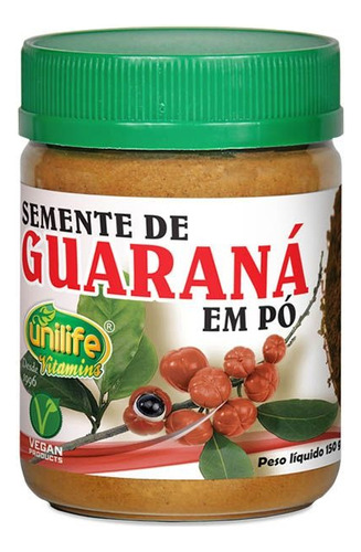 Guaraná Em Pó Puro 150g Unilife Vitamins