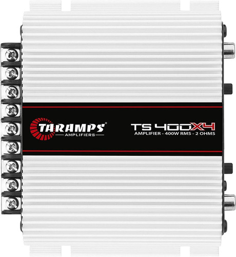 Taramps Ts400x4 - Amplificador De Audio Para Auto, Rango Completo, 2 Ohmios, 4 Canales, 400 W, Clase D