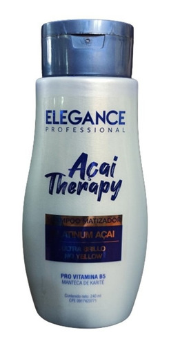 Shampoo Matizador Acai Therapy Elegance 240 Ml