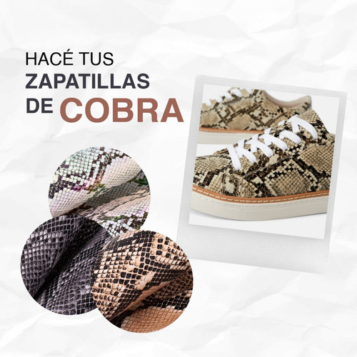 Imagen 2 de 8 de Tela Cuerina Simil Cuero Cobra 1mt X 1,4mt