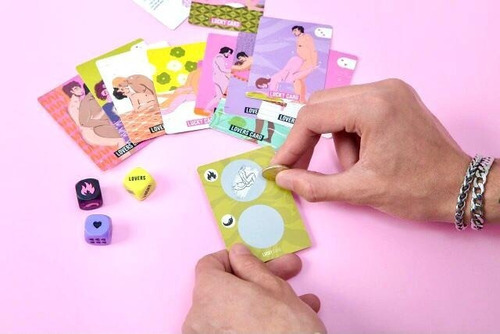 Juego Lucky Lovers Sexitive Pareja Chicos Cartas Dados