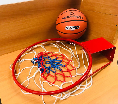 Imagen 4 de 6 de Kit De Basketball Aro Con Malla Balon . Set Basket Tamanaco